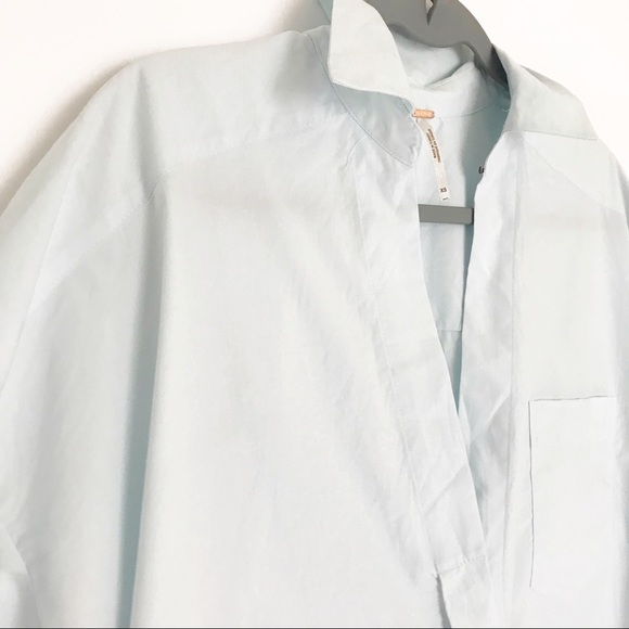 Free People Cotton Tunic - Light Blue - Picture 3 of 6